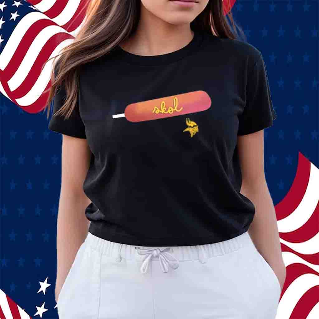 Minnesota Vikings Skol Hotdog T-Shirt