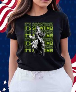 Beetlejuice It's Showtime Text Stack T-Shirt