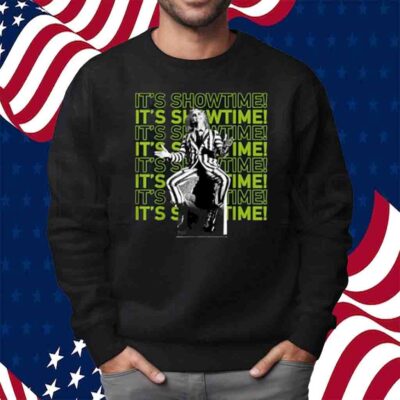 Beetlejuice It's Showtime Text Stack T-Shirt
