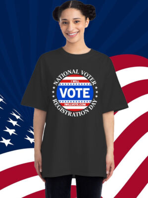 National Voter Registration Day I Will Vote Shirt