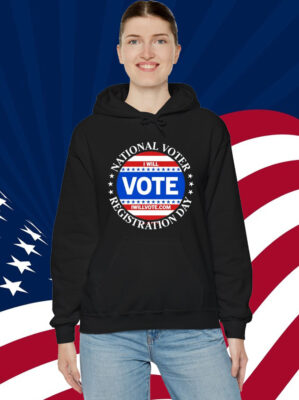 National Voter Registration Day I Will Vote Shirt