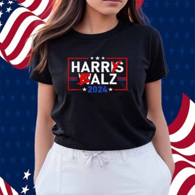 Funny Harris Walz 24 Harry Balz 2024 Meme Democratics Vote T-Shirt