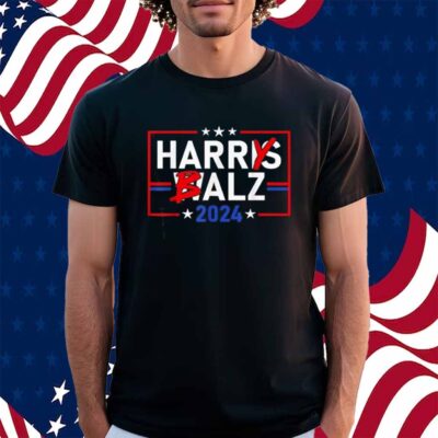 Funny Harris Walz 24 Harry Balz 2024 Meme Democratics Vote T-Shirt
