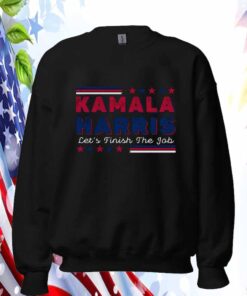 Harris Walz Let's Finish The Job FOr America Shirt