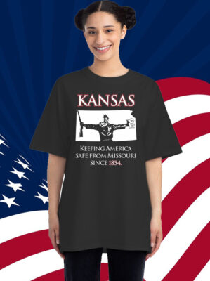 Kansas Keeping America Safe From Missouri Since 1854 Shirt