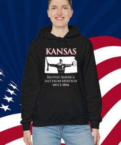 Kansas Keeping America Safe From Missouri Since 1854 Shirt