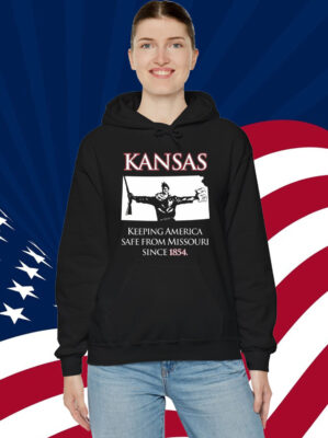 Kansas Keeping America Safe From Missouri Since 1854 Shirt
