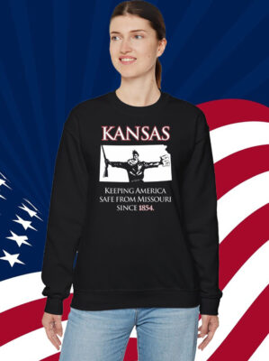 Kansas Keeping America Safe From Missouri Since 1854 Shirt