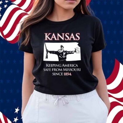Kansas Keeping America Safe From Missouri Since 1854 T-Shirt