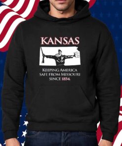 Kansas Keeping America Safe From Missouri Since 1854 T-Shirt