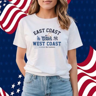 Los Angeles Dodgers Vs New York Yankees 2024 World Series Matchup T-Shirt