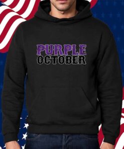 NEW YORK BASEBALL PURPLE OCTOBER T-SHIRT