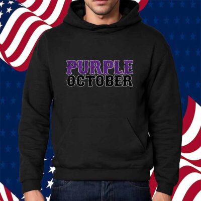 NEW YORK BASEBALL PURPLE OCTOBER T-SHIRT