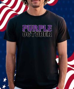 NEW YORK BASEBALL PURPLE OCTOBER T-SHIRT