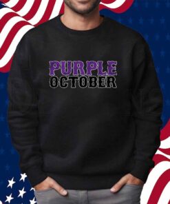 NEW YORK BASEBALL PURPLE OCTOBER T-SHIRT