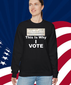 Poll Tax Exemption Certificate This Is Why I Vote Shirt
