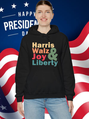 Retro 2024 Harris Walz Joy Liberty Shirt