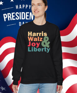 Retro 2024 Harris Walz Joy Liberty Shirt