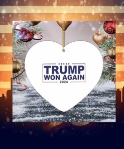 Congratulation Trump Won Again 2024 Ornament