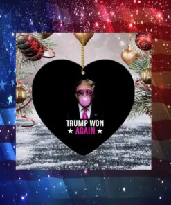 Congratulations Trump Won Again 2024 Election Vote President 47th American Ornament