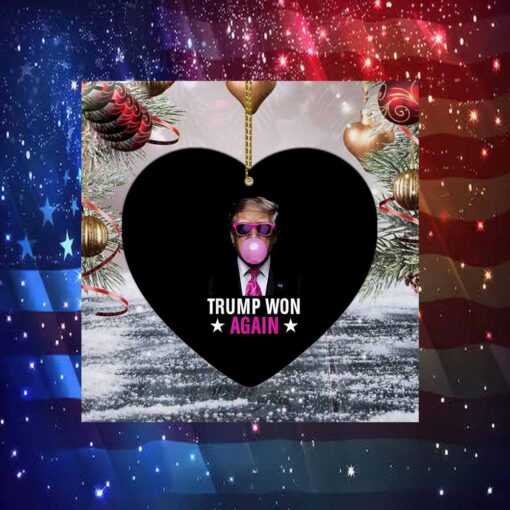 Congratulations Trump Won Again 2024 Election Vote President 47th American Ornament