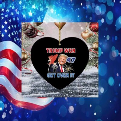 Congratulations Trump Won Get Over It 2024 Ornament