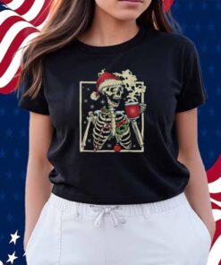 Dead Inside Skeleton Christmas T-Shirt