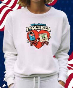 Harebrained We're Better Together Rc & Pizza Shirt