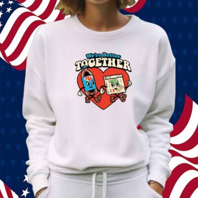 Harebrained We're Better Together Rc & Pizza Shirt