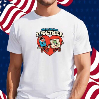 Harebrained We're Better Together Rc & Pizza Shirt