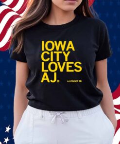 IOWA CITY LOVES AJ T-SHIRT