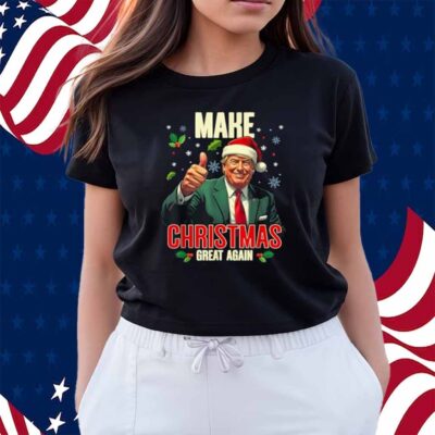 Make Christmas Great Again Santa Funny Trump 2024 Shirt