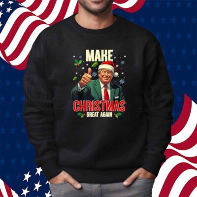 Make Christmas Great Again Santa Funny Trump 2024 Shirt