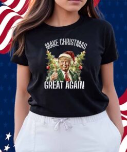 Make Christmas Great Again Santa Funny Trump Xmas Shirt