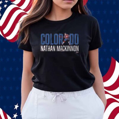 NATHAN MACKINNON LETTER STAR SHIRT