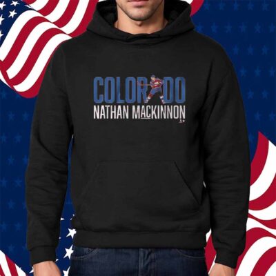 NATHAN MACKINNON LETTER STAR SHIRT
