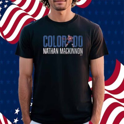 NATHAN MACKINNON LETTER STAR SHIRT