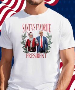 Santa's Favorite President Trump T-Shirt