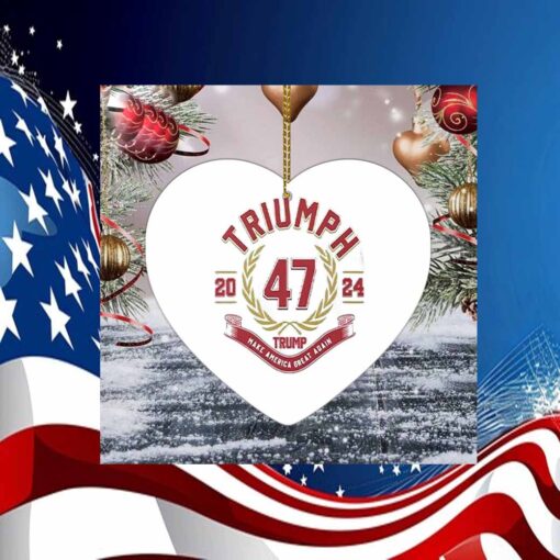 Triumph 47 Trump Make America Great Again 2024 Ornament