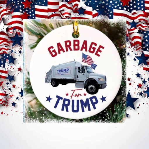 Trump Garbage Truck Christmas 2024 Ornament