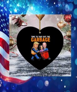 Trump Time To Take Out Garbage Biden Harris Ornament