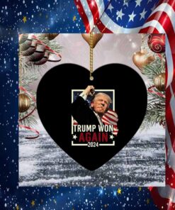 Trump Won Again 2024 Ornament