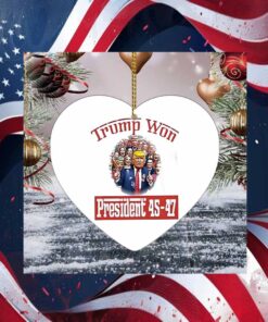 Trump Won President 45-47 Ornament