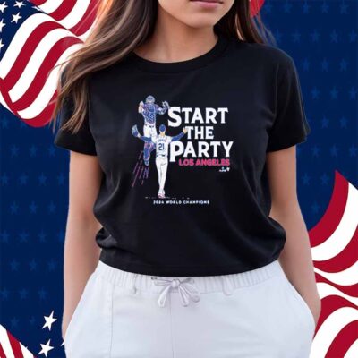 WALKER BUEHLER & WILL SMITH START THE PARTY LOS ANGELES T-SHIRT