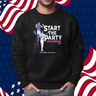 WALKER BUEHLER & WILL SMITH START THE PARTY LOS ANGELES T-SHIRT