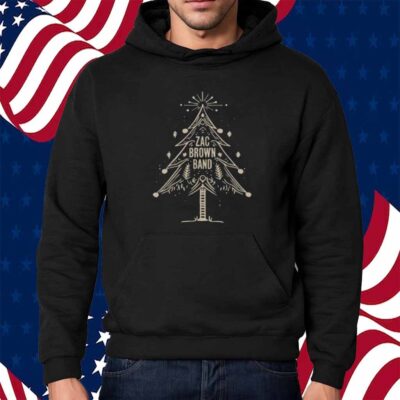 Zac Brown Band Denim Christmas Tree Long Sleeve Shirt