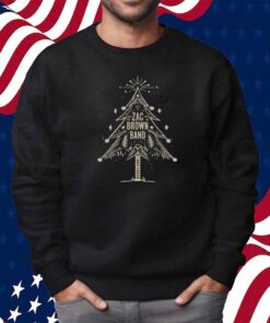 Zac Brown Band Denim Christmas Tree Long Sleeve Shirt