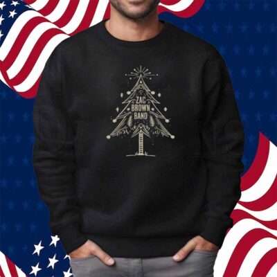 Zac Brown Band Denim Christmas Tree Long Sleeve Shirt