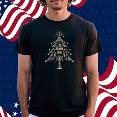 Zac Brown Band Denim Christmas Tree Long Sleeve Shirt