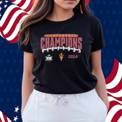 Arizona State Sun Devils 2024 Big 12 Football Conference Champions Endzone Rush Shirt